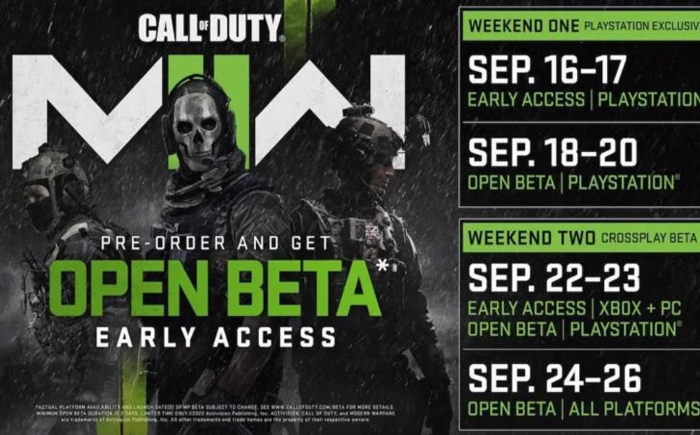 Modern Warfare 2 beta date announced and how to get the code