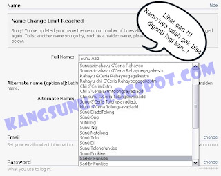 akun Facbook yang nama-nya udah gak bisa diganti