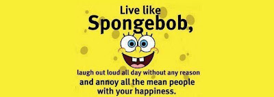 live like spongebob quote, spongebob timeline cover photo, funny timeline covers