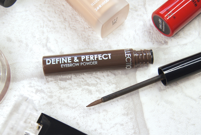 collection define & protect eyebrow powder review swatch
