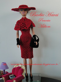 Vestido de Barbie Havai em crochê  por Pecunia MM