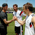 Beckham visita a Real Madrid en  USA. y elogia a James: "fue una gran copa"  