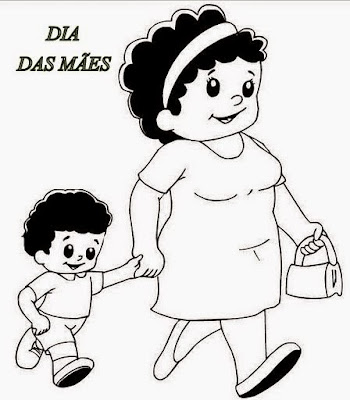 Dia Das Mães Para Colorir