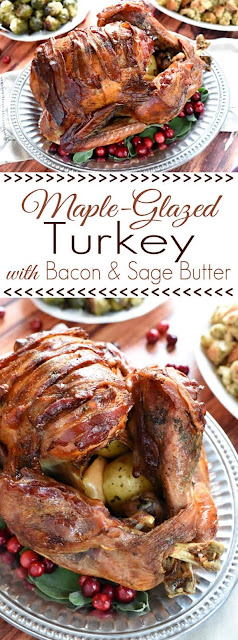 Maple-Glazed Turkey with Bacon Sage Butter