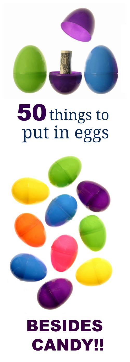50 EGG FILLERS THAT AREN'T CANDY- tons of great ideas here!!  #eastereggfillers #eastereggfillersnoncandy #easteregghunt #egghuntideas #eastereggs