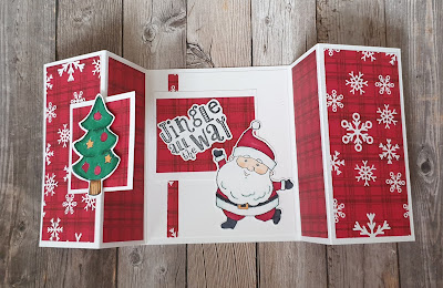 Be jolly Stampin up Christmas fun fold card