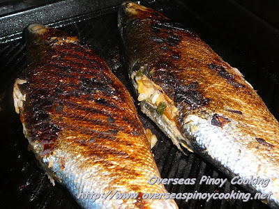 Inihaw na Bangus sa Grill Plate - Method