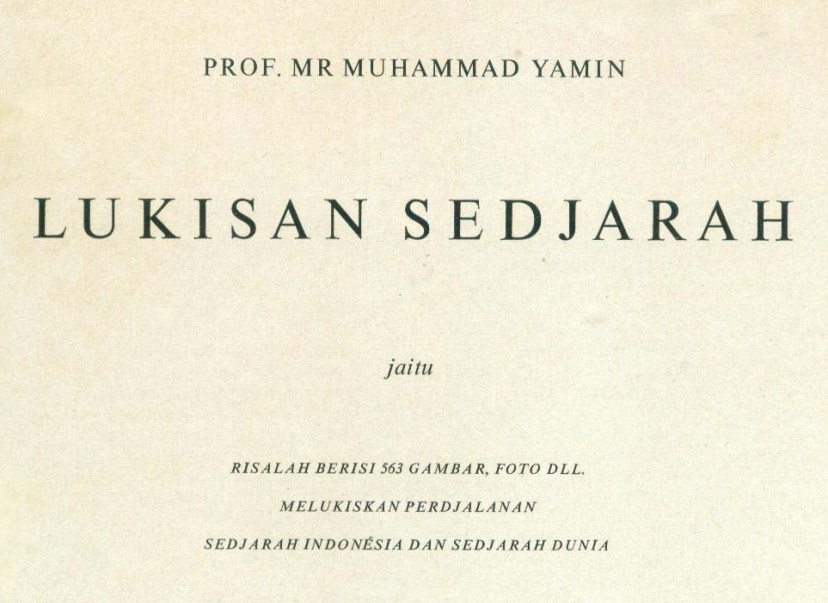 Koleksi Tempo Doeloe: Buku kuno th.1956 "Lukisan Sedjarah 