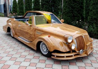 coche madera car wood