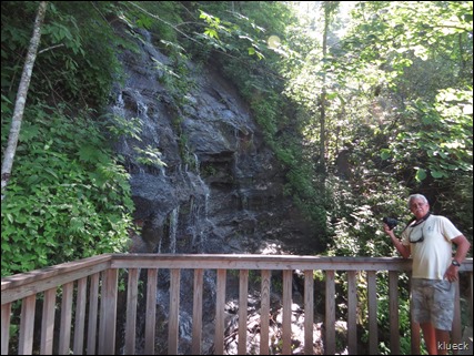 waterfall at black rock mountain state park