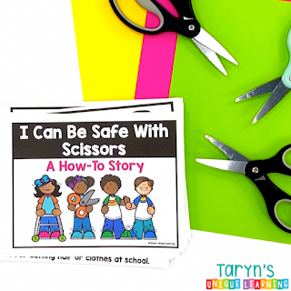 This back to school activity helps your students understand how to safely use scissors at the beginning of the year.