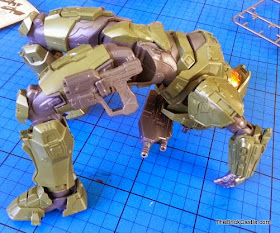 Halo Master Chief John Level 3 Bandai SpruKit back flip