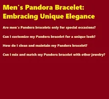 Men's Pandora Bracelet: Embracing Unique Elegance