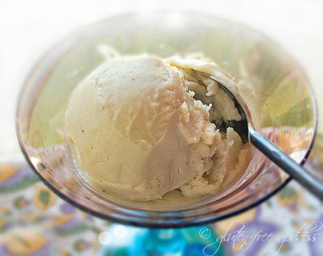 Non-dairy roasted banana ice cream- vegan and gluten-free