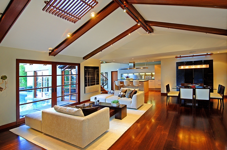 Living room in Calvin Harris's new celebrity house