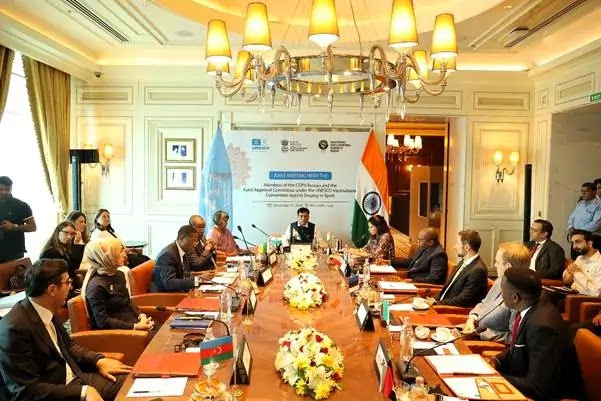 डॉ. मनसुख मांडविया ने खेलों में डोपिंग के खिलाफ यूनेस्को अंतरराष्ट्रीय सम्मेलन के तहत कॉप9 ब्यूरो एवं फंड की अनुमोदन समिति की संयुक्त बैठक की अध्यक्षता की