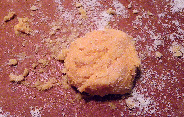 Sweet Potato Chen Pi Cake Shaped Before baking