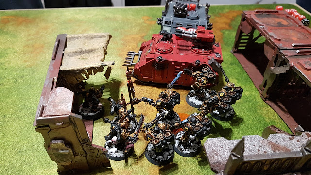 Warhammer 40k battle report - Black Legions vs Blood Angels - Maelstrom of War - 1250pts