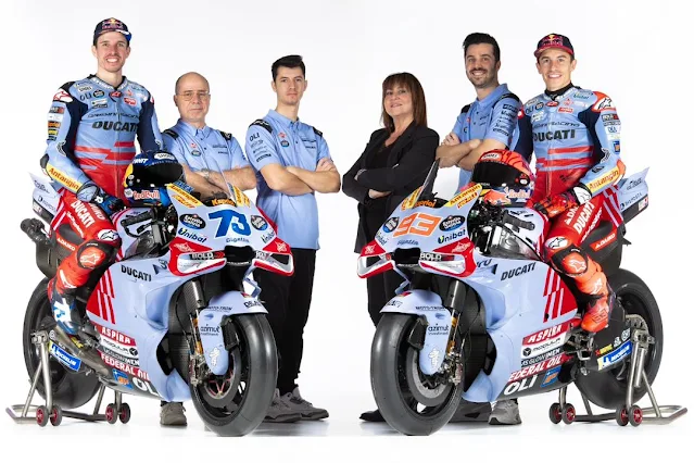 MS Glow For Men Gresini Racing Team Sponsor resmi MotoGP