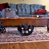Cart Style Coffee Table : Industrial Rustic Factory Cart Coffee Table - Industrial cart coffee table will be able to make your living area appear more perfect because of this rustic style.