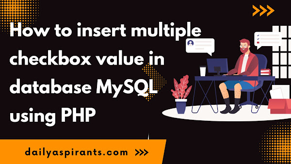 how to insert multiple checkbox value in database MySQL using PHP