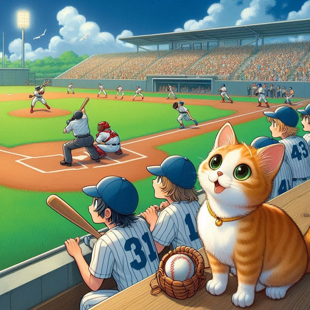 Peanuts, Popcorn, and Disappointment: The Chubby Cat and Kitten’s Baseball Blues