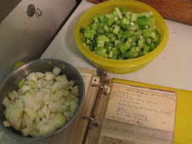 chopped vegetables