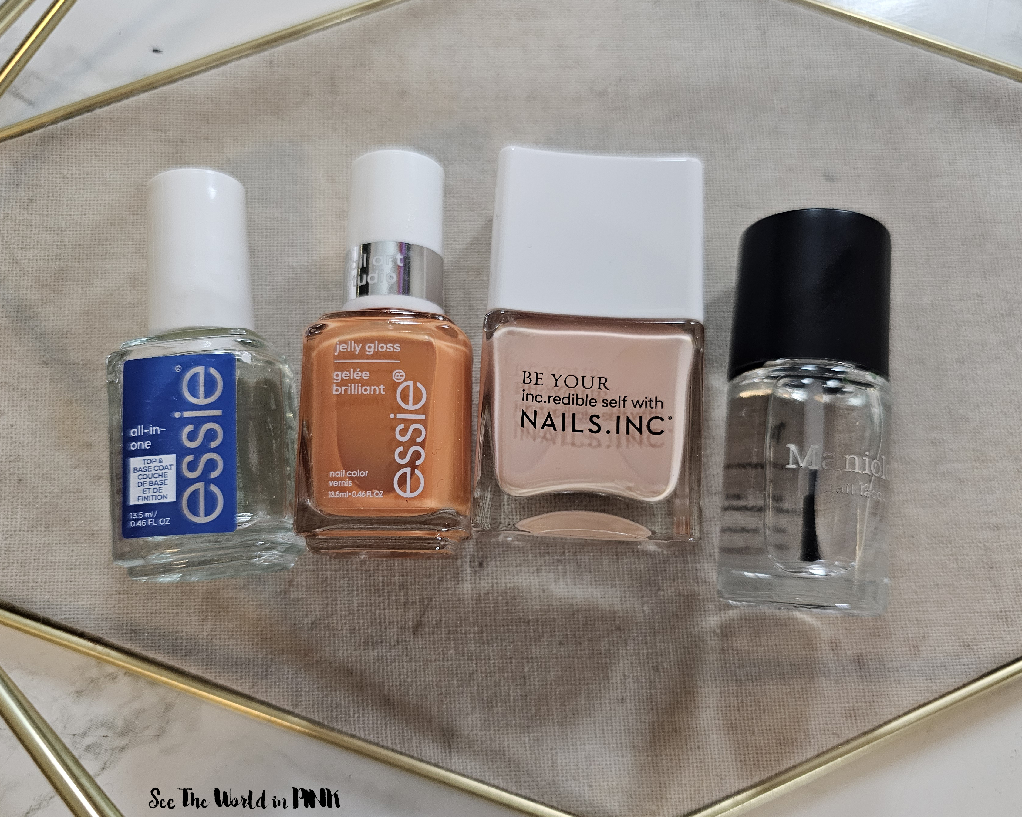 Manicure Monday - Essie Spring Apricot Jelly Nails