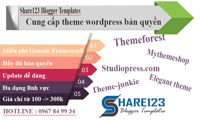 Bán theme wordpress bản quyền giá rẻ