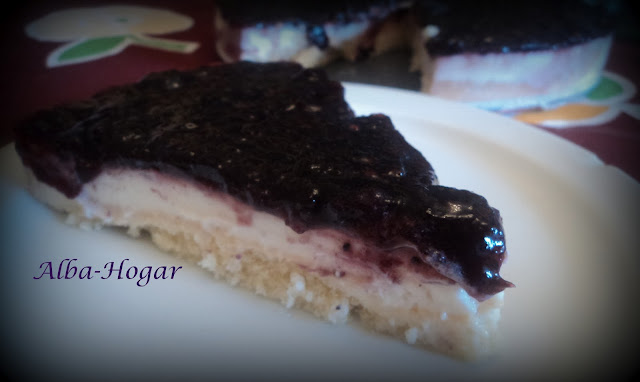 tarta de queso y arándanos alba hogar