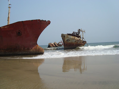 Angola - Praia dos navios encalhados