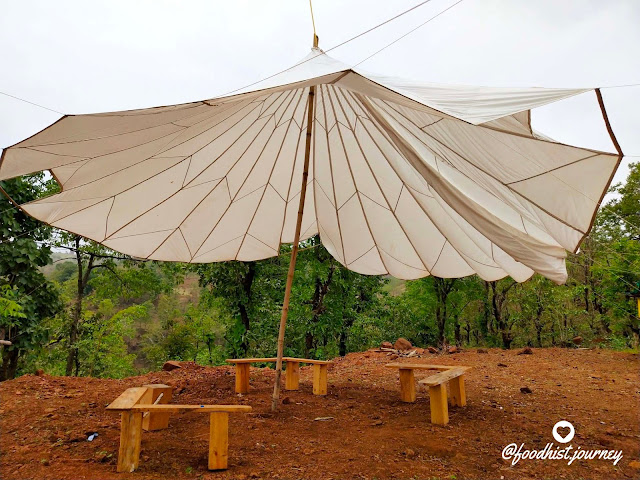 Beautiful Tents and hangout spaces at Ananta Ecotel Resort