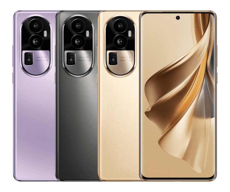 All colors of the OPPO Reno10 Pro+