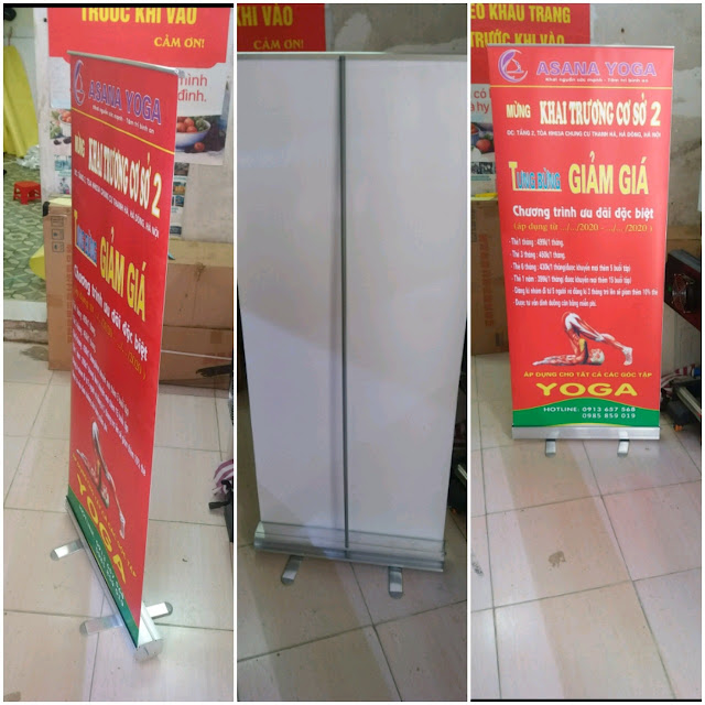 Standee cuốn thường 60x160cm