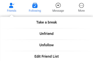 FACEBOOK UNFRIEND UNFOLLOW TAKE A BREAK