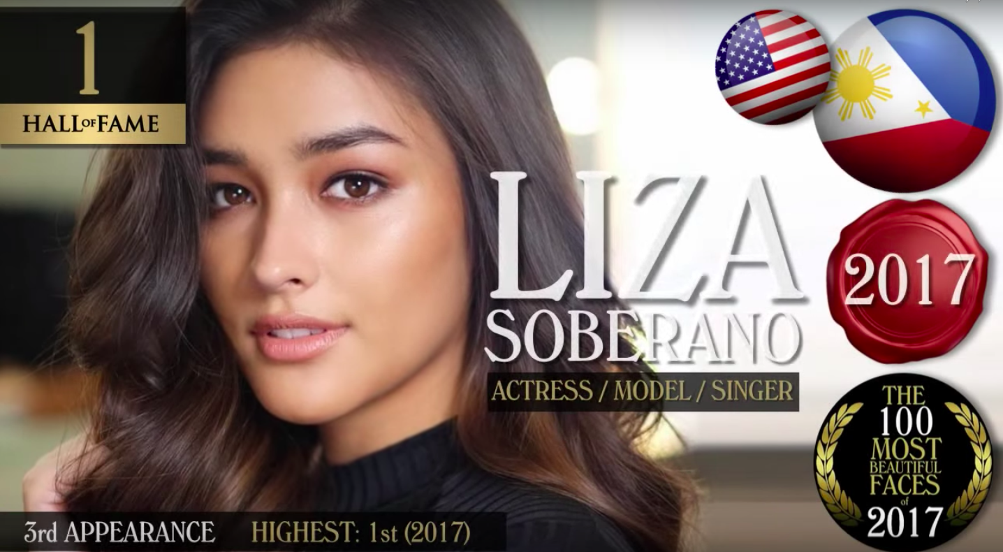 Liza Soberano tops the 100 Most Beautiful Faces of 2017 ...