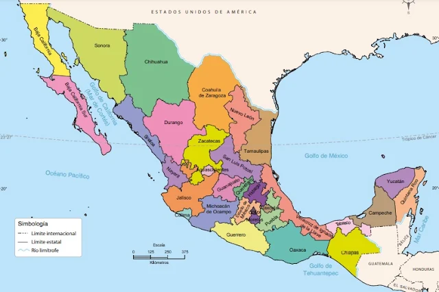 Estados de México en Mapa