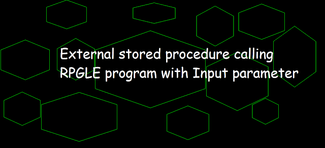 External stored procedure calling RPGLE program with Input parameter, stored procedure , RPGLE Program , SQL statements, RPGLE program for External stored procedure, CREATE PROCEDURE, MODIFIES SQL DATA, GENERAL parameter, EXECUTE IMMEDIATE statement,hoe to call external stored procedure from rpgle, as400 and sql tricks, as400, ibmi, iseries, systemi, as400 tutorial, create procedure, parameter style general