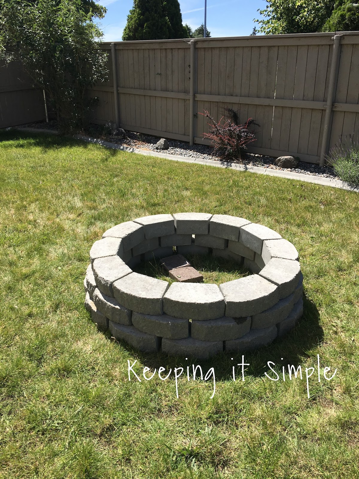 How To Build A Diy Fire Pit For Only 60 Keeping It Simple