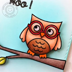 Sunny Studio Stamps: A CAS Woo Hoo Owl card by Anni