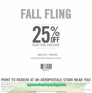 Free Printable Aeropostale Coupons