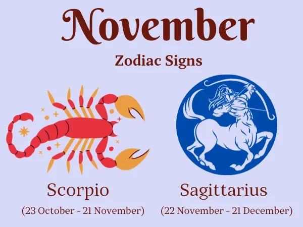 november month zodiac signs