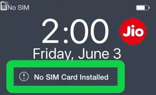 How To Fix JIO SIM Card No SIM Card Installed Error Problem Solved