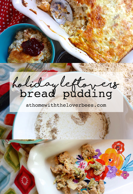 Holiday Leftovers Bread Pudding Pin