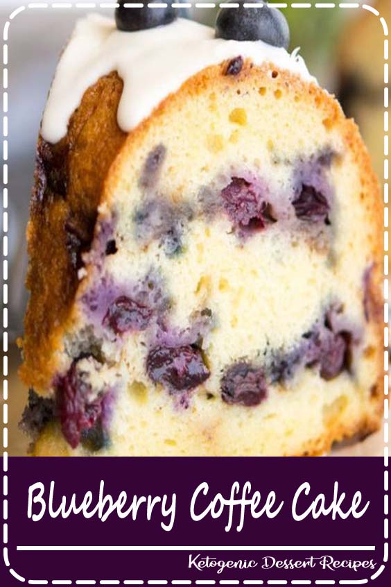 Beautiful layers of fresh berries and brown sugar separate layers of moist white cake in this easy Blueberry Coffee Cake. Perfect with a sugary glaze!