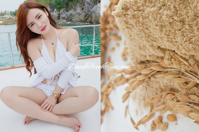 Hanna Lâm Lâm bikini da trắng như từng tắm bằng cám gạo