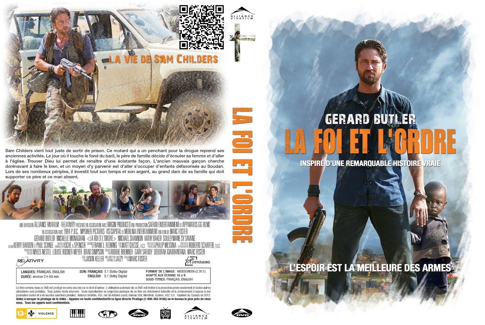 La Foi Et L'ordre Machine Gun Preacher Dvd Front Cover