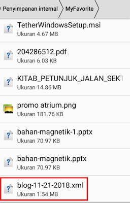 Cara Mudah Backup Semua Postingan Blogger