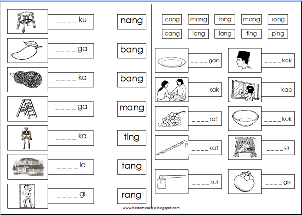 TEKO dan CAWAN: FREE WORKSHEET