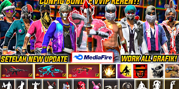 Free Fire & FF Max All (Vip,Rare) Emote Config Glitch Zip File 2022